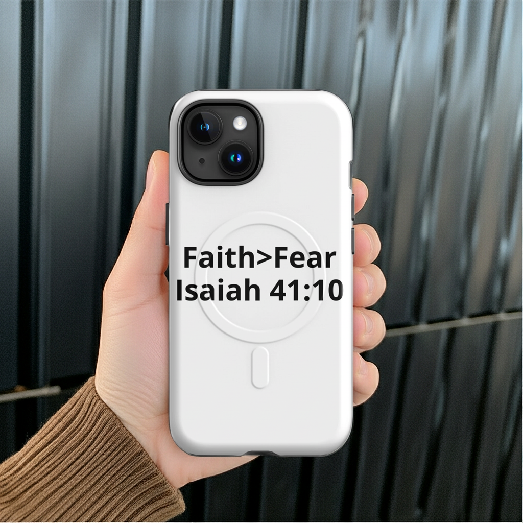 Faith>Fear MagSafe® tough case for iPhone®